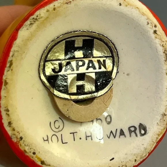 1960 Vintage Holt Howard Colorful Roosters Salt & Pepper Shakers W Stoppers - Picture 11 of 12